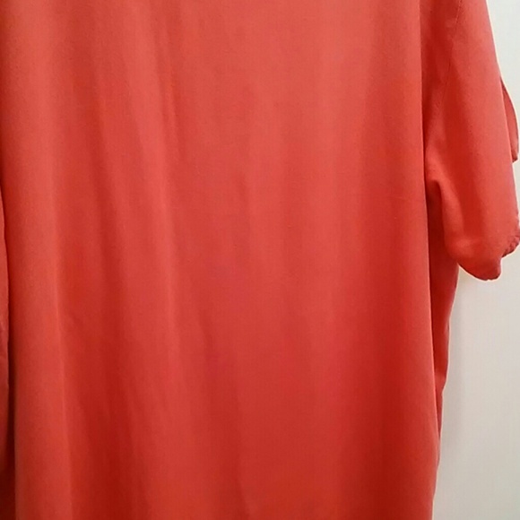 Express coral 100% rayon top, size L - Picture 5 of 5